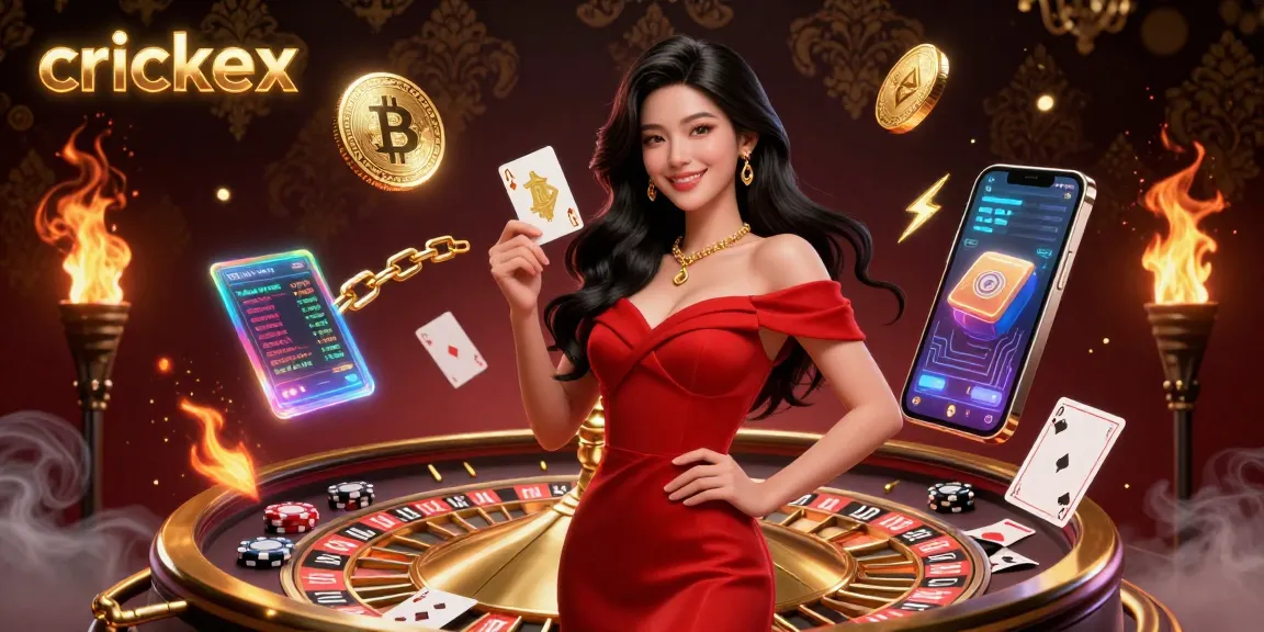 Engage with crickex, the ultimate cricket betting experience with vibrant 3D illustration featuring casino elements.