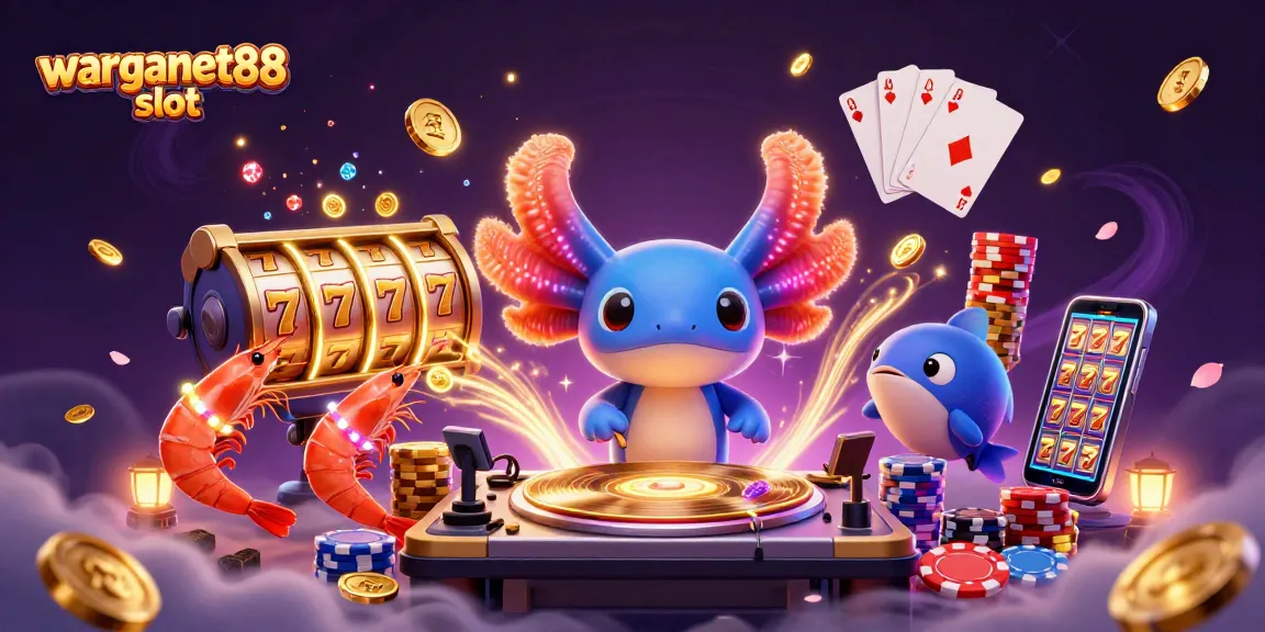 Spin the reels at warganet88 slot with colorful characters and rich casino elements.