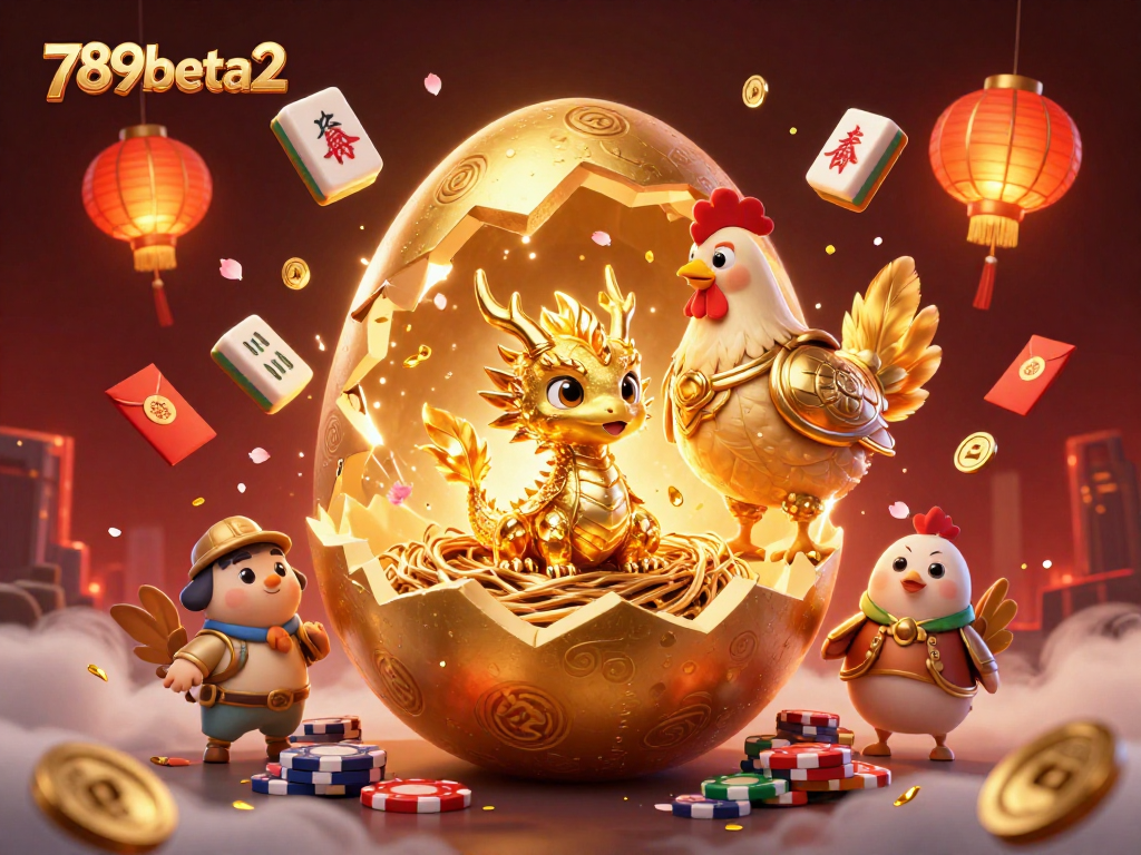 Dive into the thrilling world of 789beta2, featuring a legendary golden dragon and poker chips in an exciting casino scene.