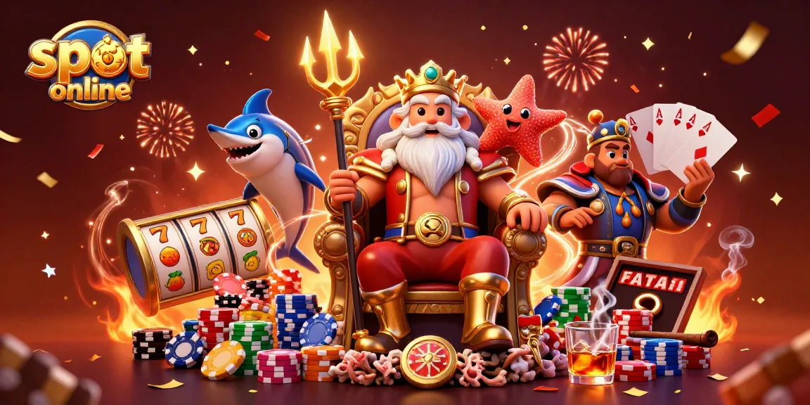 Spin the reels in a vibrant slot online gaming scene filled with festive characteristics.