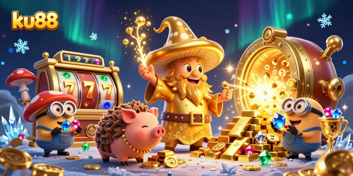 ku88 offers players an enchanting ocean of riches with a wizard turning treasures to gold.