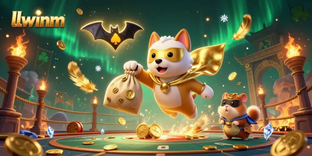 Engage in thrilling gaming adventures with llwinm as the heroic dog and his sidekick hamster take flight.