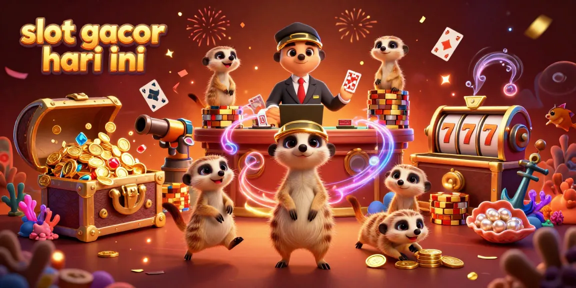 Experience winning thrills with slot gacor hari ini as meerkats lead an exciting casino adventure.
