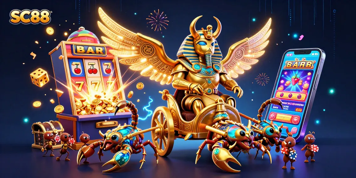Spin the SC88 jackpot with a dazzling 3D casino scene full of exciting elements!
