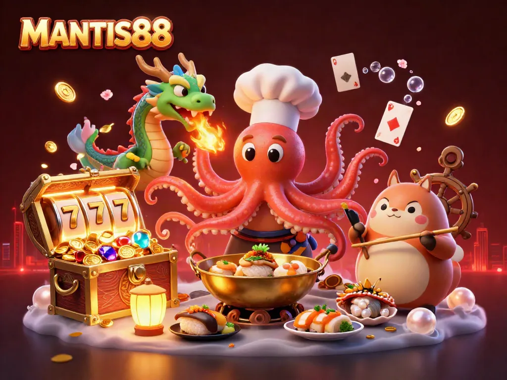 Experience thrilling gaming at MANTIS88 with captivating visuals and dynamic casino elements.