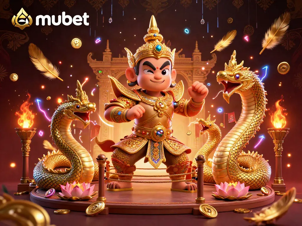 Engage in the vibrant mubet gaming scene with animated characters and dynamic elements.
