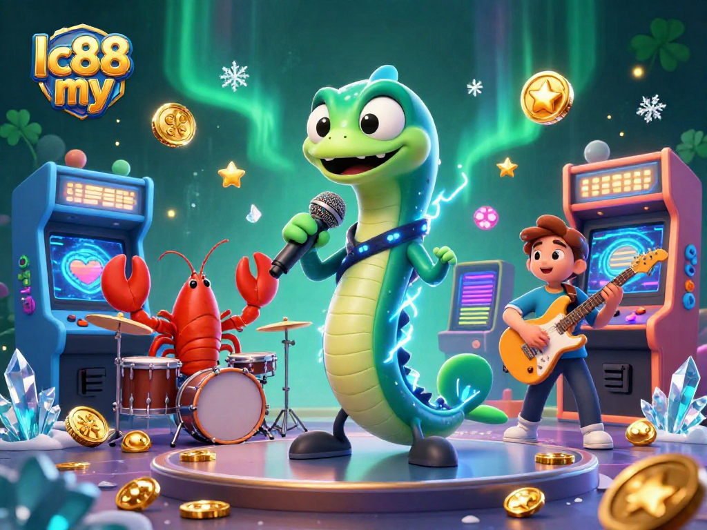 Experience electric gaming excitement at lc88 my with vibrant underwater casino characters.