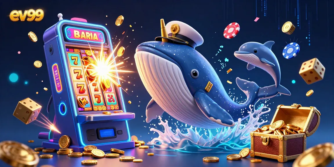 Experience thrilling winnings at ev99 with a lively casino scene featuring animated characters and dynamic gaming elements.