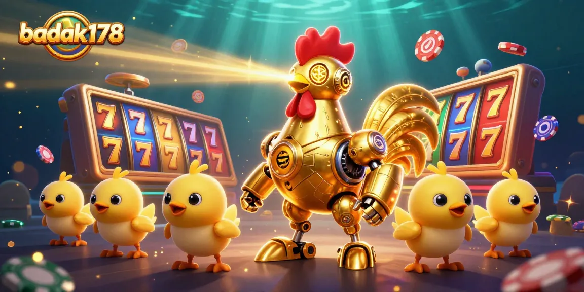 Join the action with badak178's thrilling slots and dynamic characters in a vibrant casino scene.