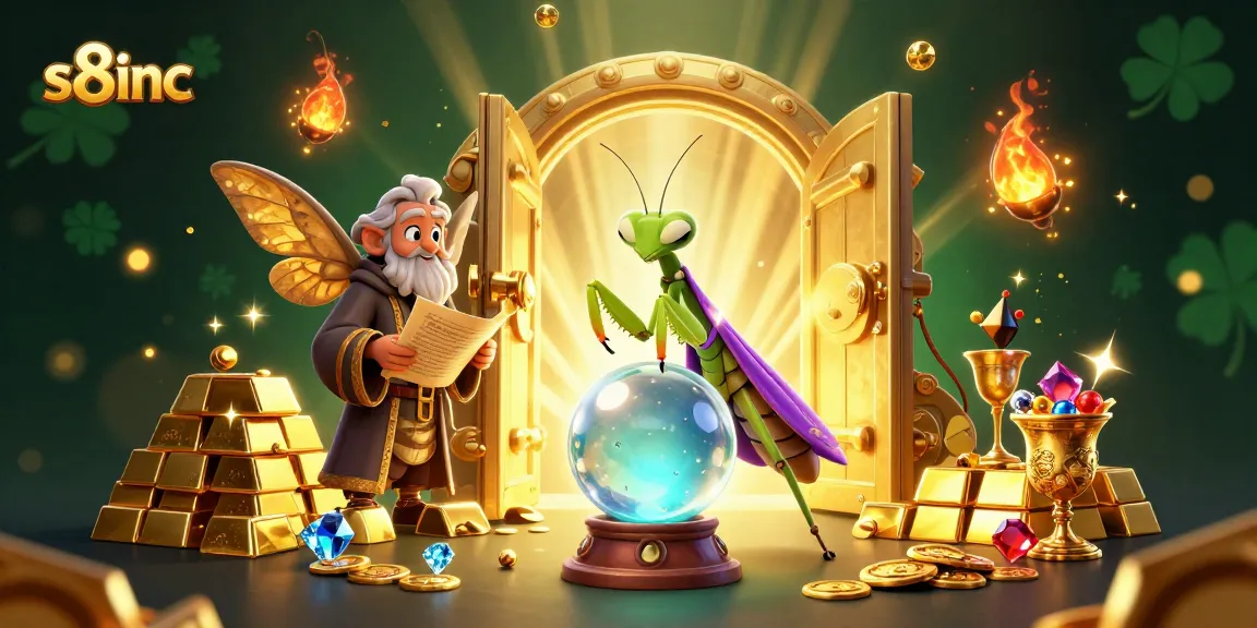 S8inc reveals fortune with a mystical fortune teller and treasure in a vibrant casino scene
