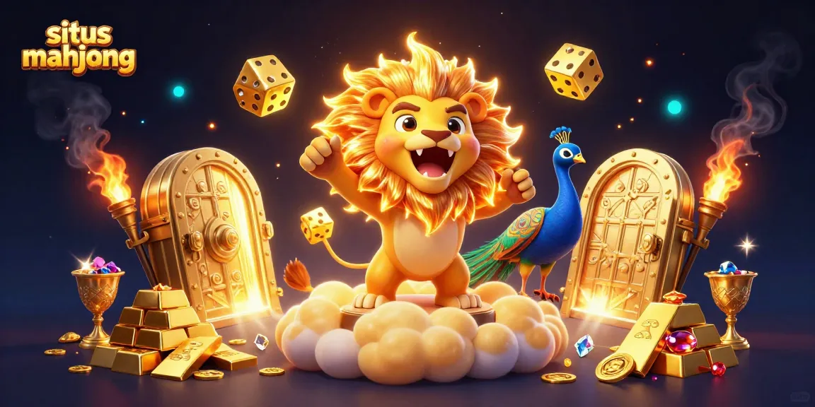 Experience thrilling gameplay at situs mahjong with visually stunning 3D art featuring majestic casino elements.