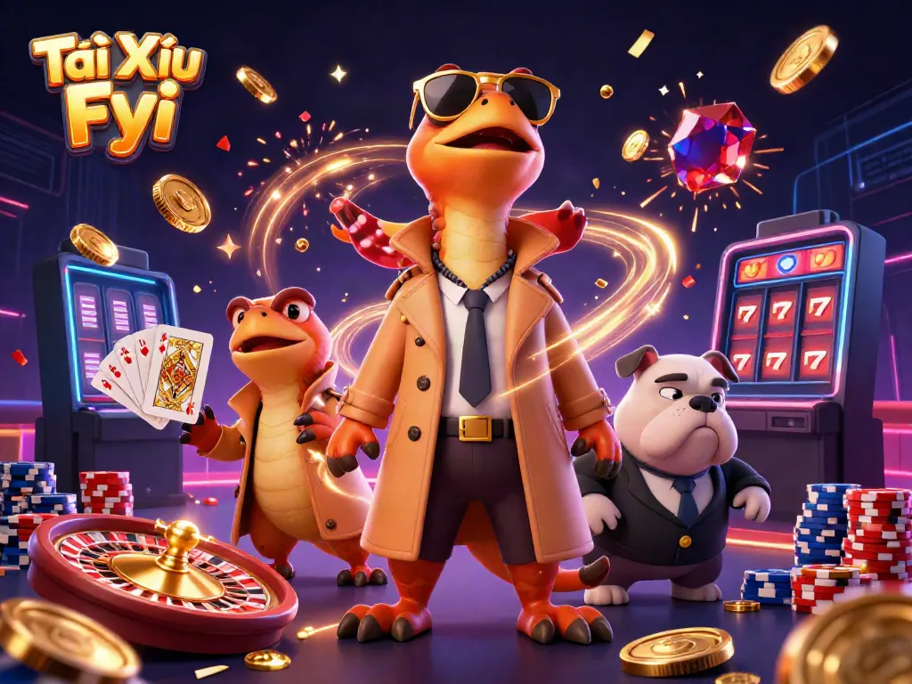 Experience excitement with Tài Xỉu Fyi as raptors cleverly disguise to access VIP casino lounge.