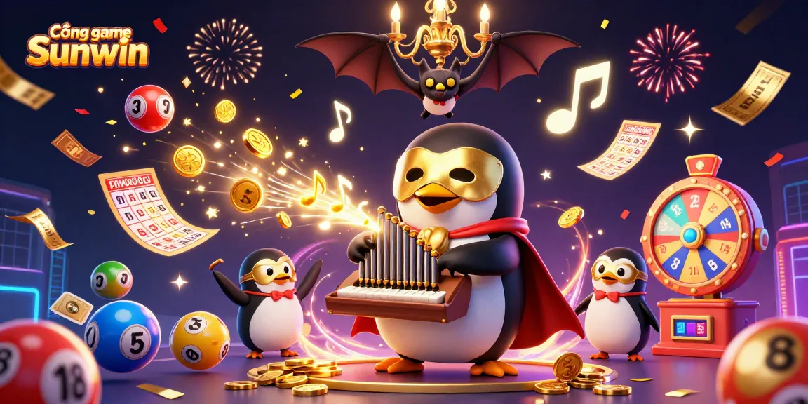 Cổng game Sunwin showcases a vibrant casino scene with captivating characters and dynamic game elements.