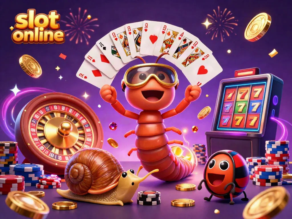 Spin the reels and win with exciting slot online elements in a dynamic casino illustration.