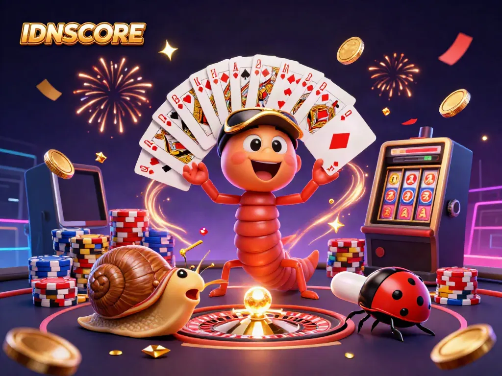 IDNSCORE offers an exciting experience with vibrant 3D characters and dynamic casino elements.